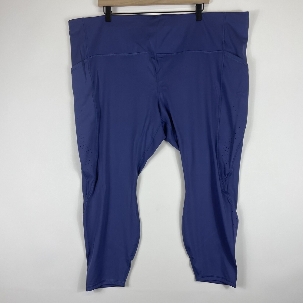 NEW All In Motion  Leggings Pants Women 4X Grape Purple Crop Stretch Active‎ Gym